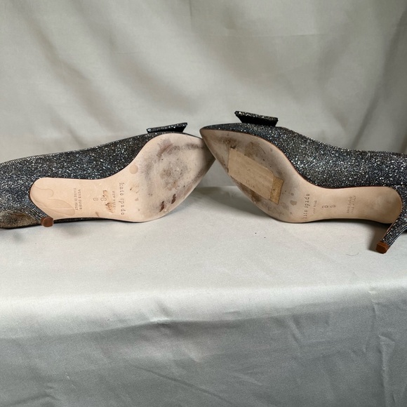 Kate Spade Shimmer Bow Heels - Picture 8 of 9